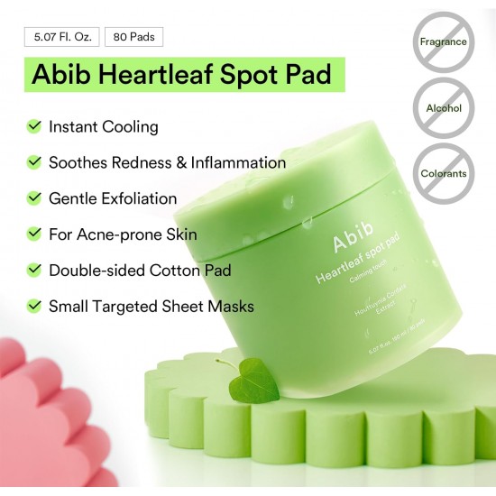 Abib Heartleaf Spot Pad - Calming Touch 80pcs