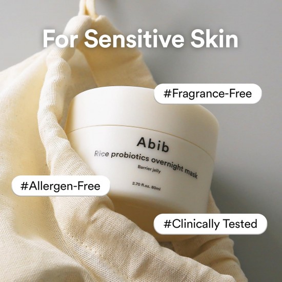Abib Rice Probiotics - Overnight Mask Barrier Jelly 80ml