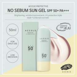 ACCOJE Protective No Sebum Sun Gel SPF50+ PA++++ 50ml