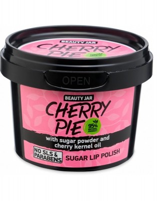 Beauty Jar - “CHERRY PIE” - Sugar Lip Polish with Sugar Powder & Cherry Kernel Oil 120gr