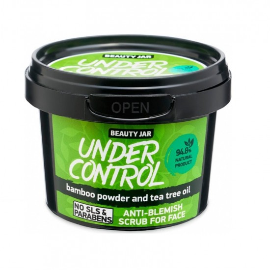 Beauty Jar - “UNDER CONTROL” - Anti-Blemish Face Scrub (για ακνεϊκές επιδερμίδες) 120gr