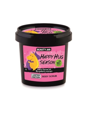 Beauty Jar - “HAPPY HUG SEASON” - Body Scrub with Cherry Kernel Oil & Cranberry Extract 160g