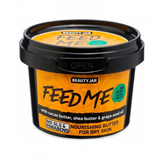 Beauty Jar - “FEED ME” - Nourishing Face & Body Butter for Dry Skin 90gr Beauty Jar - “FEED ME” - Nourishing Face & Body Butter for Dry Skin 90gr