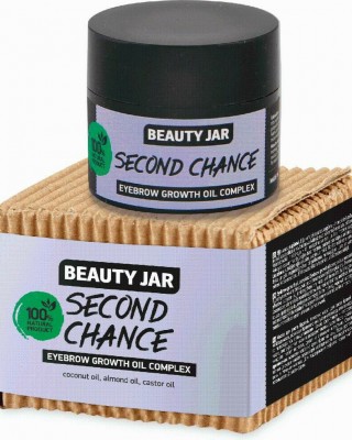 Beauty Jar - “SECOND CHANCE” - Eyebrow Growth Oil Complex with Coconut, Almond & Castor Oil 15ml