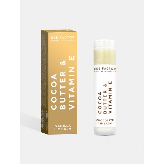 BEE FACTOR - Lip Balm Vanilla με Βούτυρο Κακαό & Βιταμίνη Ε BEE FACTOR - Lip Balm Vanilla με Βούτυρο Κακαό & Βιταμίνη Ε