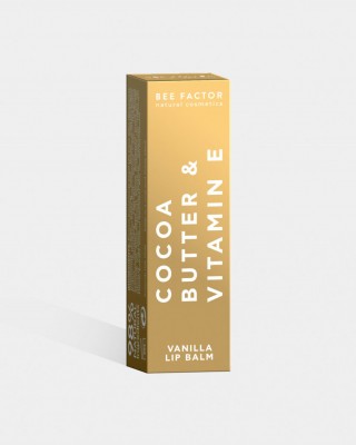 BEE FACTOR -  Lip Balm Vanilla με Βούτυρο Κακαό & Βιταμίνη Ε 