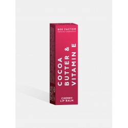 BEE FACTOR -  Lip Balm Cherry με Βούτυρο Κακαό & Βιταμίνη Ε 