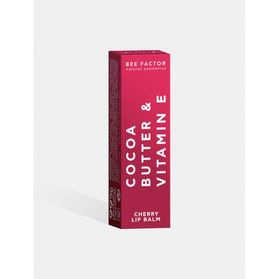 BEE FACTOR - Lip Balm Cherry με Βούτυρο Κακαό & Βιταμίνη Ε BEE FACTOR - Lip Balm Cherry με Βούτυρο Κακαό & Βιταμίνη Ε