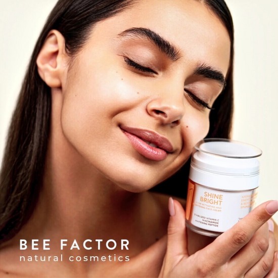 BEE FACTOR Face Cream - SHINE BRIGHT™ Κρέμα Ενεργοποίησης Λάμψης & Βελτίωσης Χρωματικού Τόνου 50ml