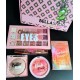 BELLABOX - Valentines by Sunkissed - Champagne Eyes High Pigmented Eyeshadow Palette & Blush Crush Blusher & Butter Glow Velvet Highlighter & Sunstone Bronzer Matte Palette & Show Time Lash Mascara