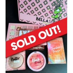 BELLABOX - Valentines by Sunkissed - Champagne Eyes High Pigmented Eyeshadow Palette & Blush Crush Blusher & Butter Glow Velvet Highlighter & Sunstone Bronzer Matte Palette & Show Time Lash Mascara