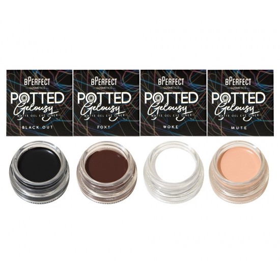 BPERFECT Gel Eye Liner Potted Gelousy MUA Bundle - Black Out & Woke & Foxy & Mute