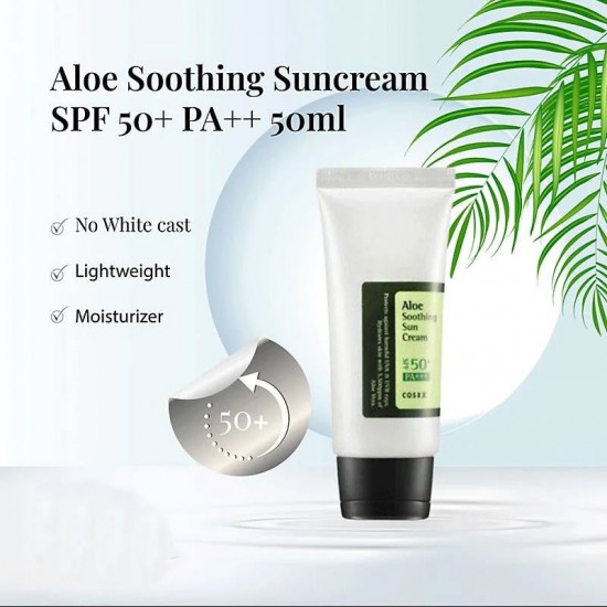 COSRX - Aloe Shoothing Sun Cream Sunscreen SPF50+/PA++++ 50ml COSRX - Aloe Shoothing Sun Cream Sunscreen SPF50+/PA++++ 50ml