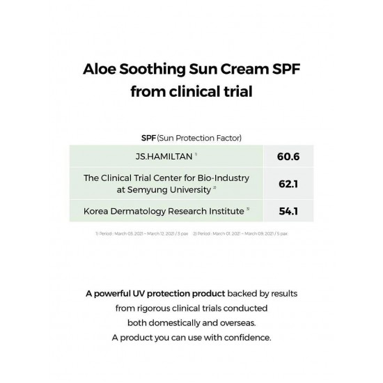 COSRX - Aloe Shoothing Sun Cream Sunscreen SPF50+/PA++++ 50ml COSRX - Aloe Shoothing Sun Cream Sunscreen SPF50+/PA++++ 50ml