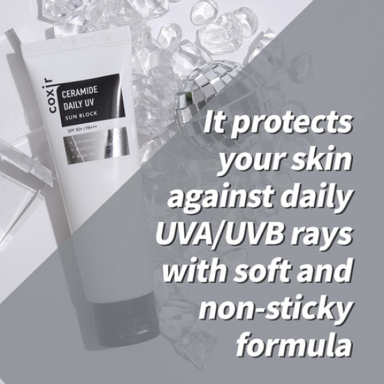 COXIR - Ceramide Daily UV Sun Block SPF 50 PA+++ 80ml COXIR - Ceramide Daily UV Sun Block SPF 50 PA+++ 80ml