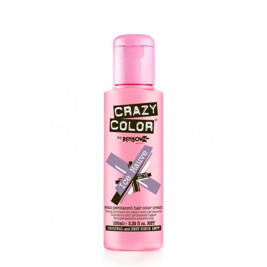 CRAZY COLOR Semi-Permanent - 75 Ice Mauve 100ml CRAZY COLOR Semi-Permanent - 75 Ice Mauve 100ml