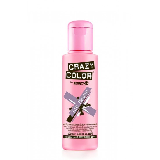 CRAZY COLOR Semi-Permanent - 75 Ice Mauve 100ml