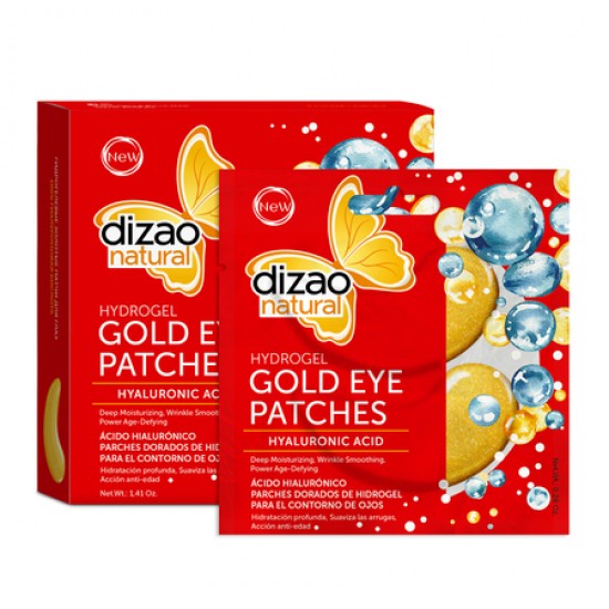 DIZAO Natural Hydrogel Gold Eye Patches - Hyaluronic Acid 100% (Σετ 5 Τεμάχια) 40g