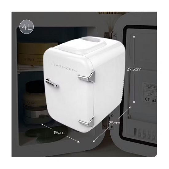 FLAMINGUEO FRIDGE - WHITE 4LT. FLAMINGUEO FRIDGE - WHITE 4LT.
