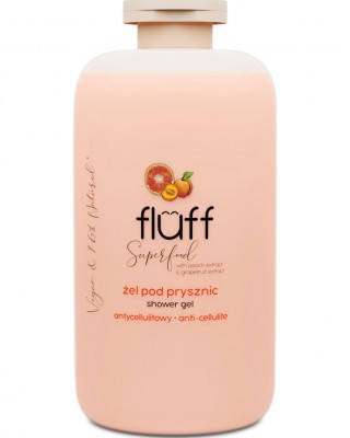 FLUFF Refreshing Shower Gel - Peach & Grapefruit Anti Cellulite 500ml