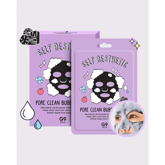 G9 SKIN Self Aesthetic Pore Clean Bubble Mask 1pc G9 SKIN Self Aesthetic Pore Clean Bubble Mask 1pc