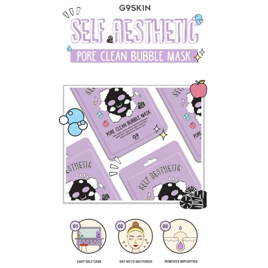 G9 SKIN Self Aesthetic Pore Clean Bubble Mask 1pc G9 SKIN Self Aesthetic Pore Clean Bubble Mask 1pc