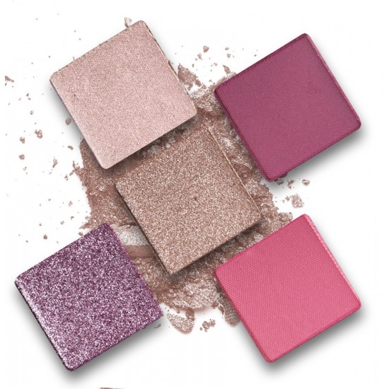 GRIGI PRO Metallic & Shimmer Eyeshadow Palette - Pink & Purple N.504 12gr