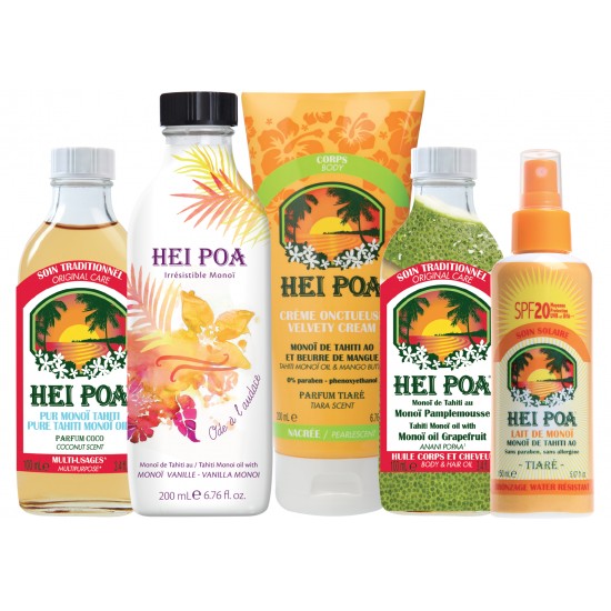 Hei Poa Monoi Dry Oil Spf15 Tiare Spray - Ξηρό Λάδι Monoi για Προστασία από τον Ήλιο 150ml