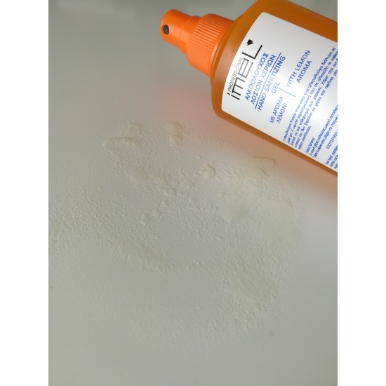 IMEL Αλκοολούχος Λοσιόν Χεριών - Gel Spray με 70% Αλκοόλη και άρωμα λεμόνι 200ml