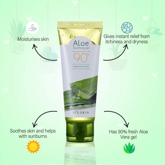 It's Skin Aloe Soothing Gel 90% 75ml It's Skin Aloe Soothing Gel 90% 75ml