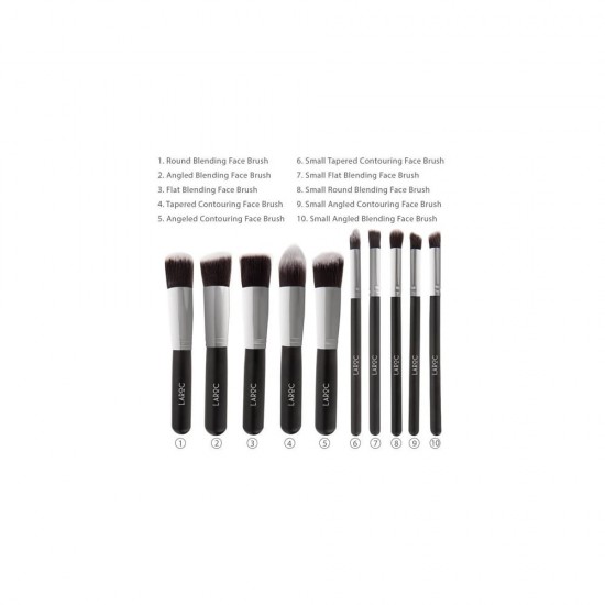 LAROC Kabuki Brushes Set - 10pc (σετ 10 πινέλων) LAROC Kabuki Brushes Set - 10pc (σετ 10 πινέλων)