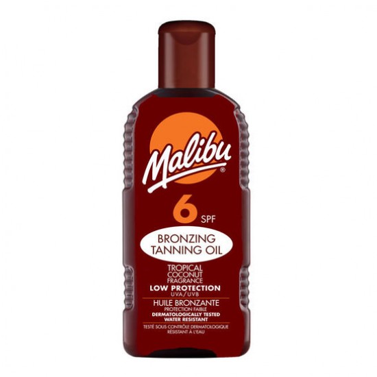 MALIBU Bronzing Tanning Tropical Coconut Oil SPF-6 200ml MALIBU Bronzing Tanning Tropical Coconut Oil SPF-6 200ml