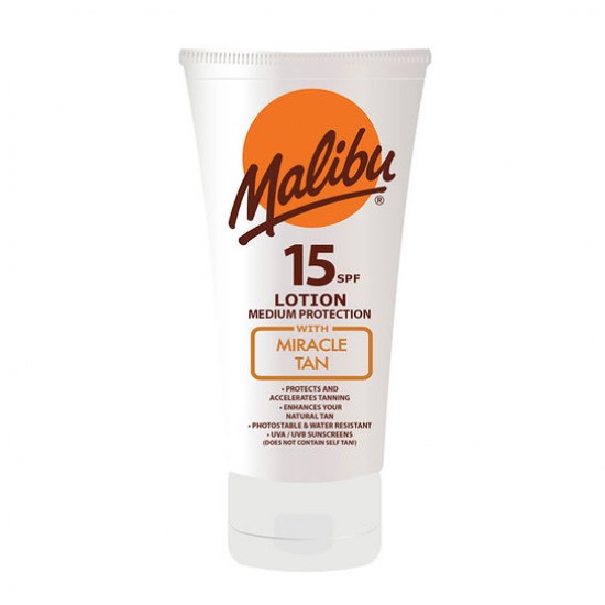 MALIBU Lotion with Miracle Tan SPF 15 150ml MALIBU Lotion with Miracle Tan SPF 15 150ml