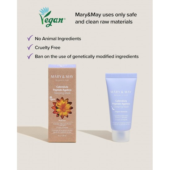 Mary&May Calendula Peptide - Ageless Sleeping Mask 30g Mary&May Calendula Peptide - Ageless Sleeping Mask 30g