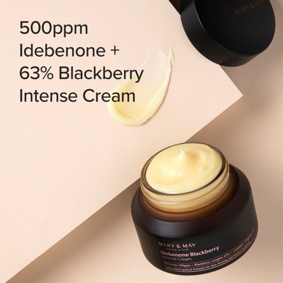 Mary&May Idebenone and Blackberry Intense Cream - Anti-Wrinkle Cream 70g