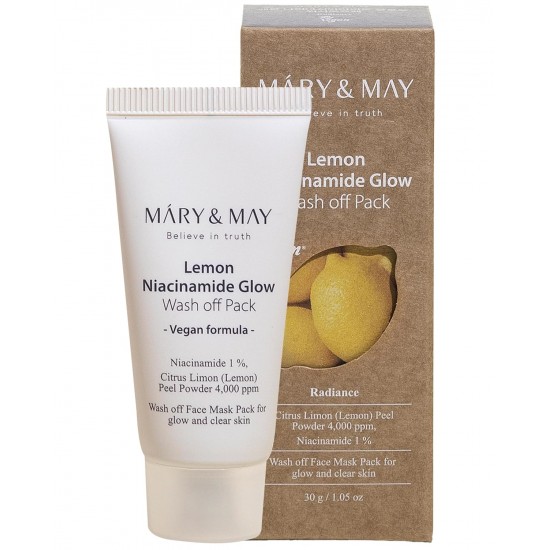 Mary&May Glow Wash Off Mask - Illuminating Clay Mask 30g Mary&May Glow Wash Off Mask - Illuminating Clay Mask 30g