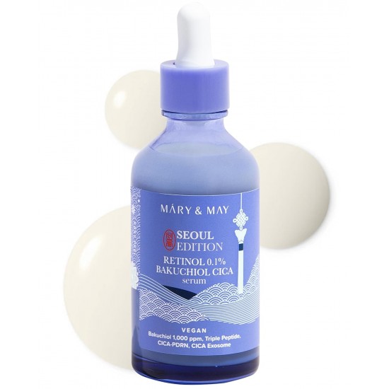 Mary&May Centella Asiatica Retinol 0.1% Bakuchiol - Tightening Cica Serum 80ml Mary&May Centella Asiatica Retinol 0.1% Bakuchiol - Tightening Cica Serum 80ml