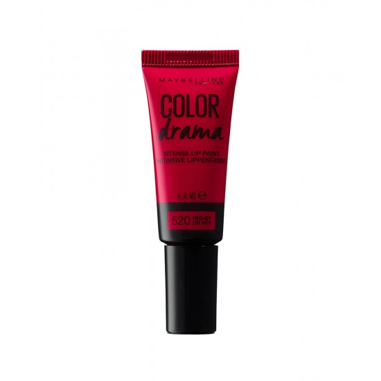 MAYBELLINE Color Drama Lip Paint - 520 Red-Dy Or Not 6.4ml MAYBELLINE Color Drama Lip Paint - 520 Red-Dy Or Not 6.4ml