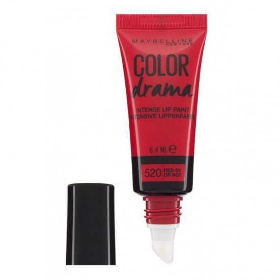 MAYBELLINE Color Drama Lip Paint - 520 Red-Dy Or Not 6.4ml