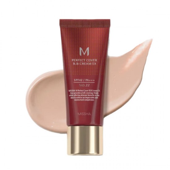 MISSHA Perfect Cover BB Cream - No.22 Cool Sand SPF42 PA+++ 20ml MISSHA Perfect Cover BB Cream - No.22 Cool Sand SPF42 PA+++ 20ml