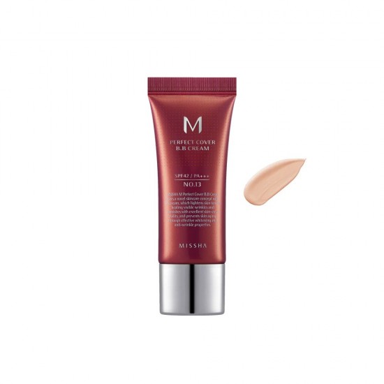 MISSHA Perfect Cover BB Cream - No.13 Bright Beige SPF42 PA+++ 20ml MISSHA Perfect Cover BB Cream - No.13 Bright Beige SPF42 PA+++ 20ml
