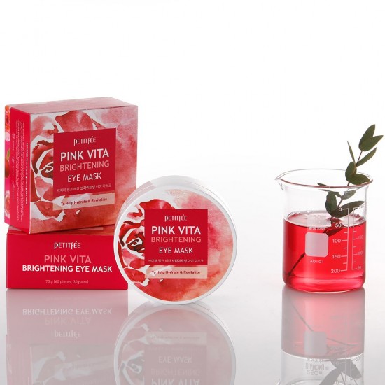 PETITFEE Pink Vita Brightening Eye Mask 60pc PETITFEE Pink Vita Brightening Eye Mask 60pc