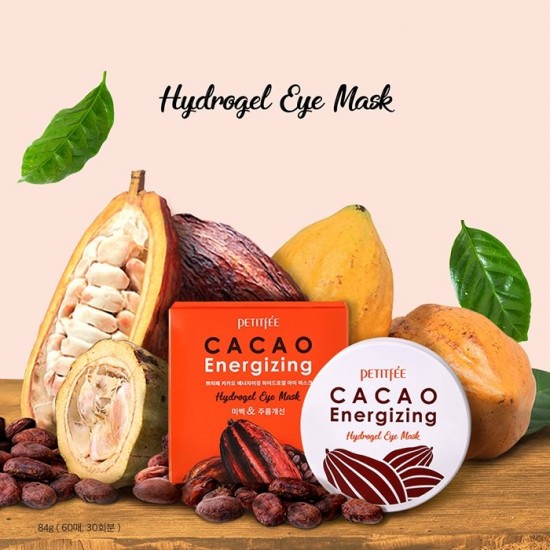 PETITFEE Cacao Energizing Hydrogel Eye Mask 60pc PETITFEE Cacao Energizing Hydrogel Eye Mask 60pc