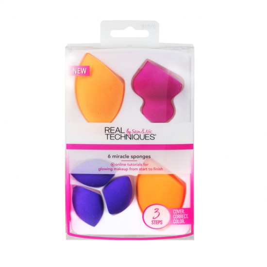 REAL TECHNIQUES 6 Miracle Sponges REAL TECHNIQUES 6 Miracle Sponges
