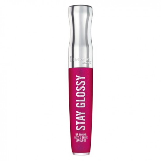 RIMMEL London Stay Glossy Lip Gloss - 155 Purple Parlour 5.5ml