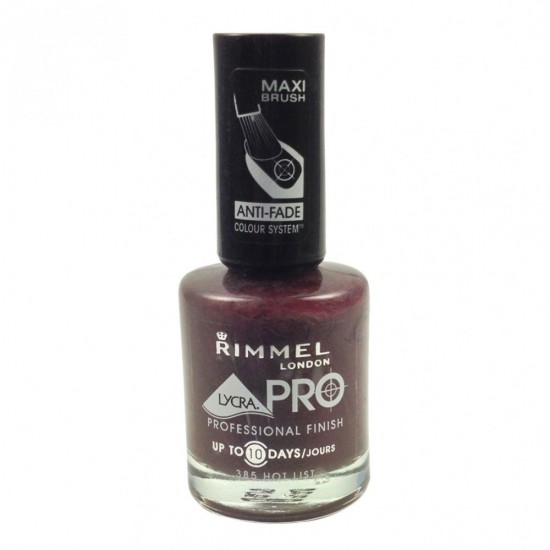 RIMMEL Lycra Pro Professional Finish Nail Polish - Hot List 12ml RIMMEL Lycra Pro Professional Finish Nail Polish - Hot List 12ml