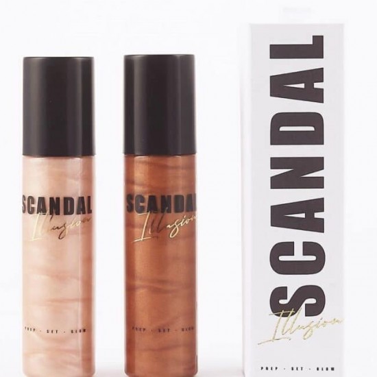 SCANDAL BEAUTY illusion Prep-Set-Glow Σπρέι προετοιμασίας και Σεταρiσματος Λάμψης - Dark 140ml