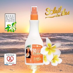 SOLEIL DES ILES Lait Solaire with Monoi de Tahiti SPF50 - Tiare 150ml