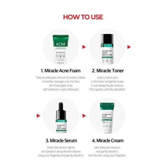 SOME BY MI - AHA-BHA Miracle AC SOS Kit SOME BY MI - AHA-BHA Miracle AC SOS Kit