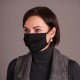 Μάσκα Πολλαπλών Χρήσεων 100% Βαμβακερή Ποπλίνα διπλή - Ελληνικής Βιοτεχνίας - Μαύρο χρώμα 3τμχ